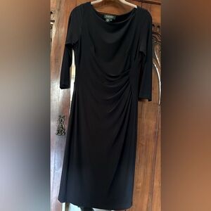 Ralph Lauren Black Long Sleeve Dress, elegant dress